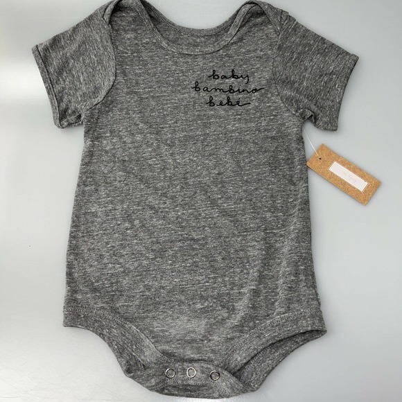 TwelveNYC Baby, Bambino, Bebe Embroidered One Piece 24‎ Months, Grey #8074 - Picture 1 of 6